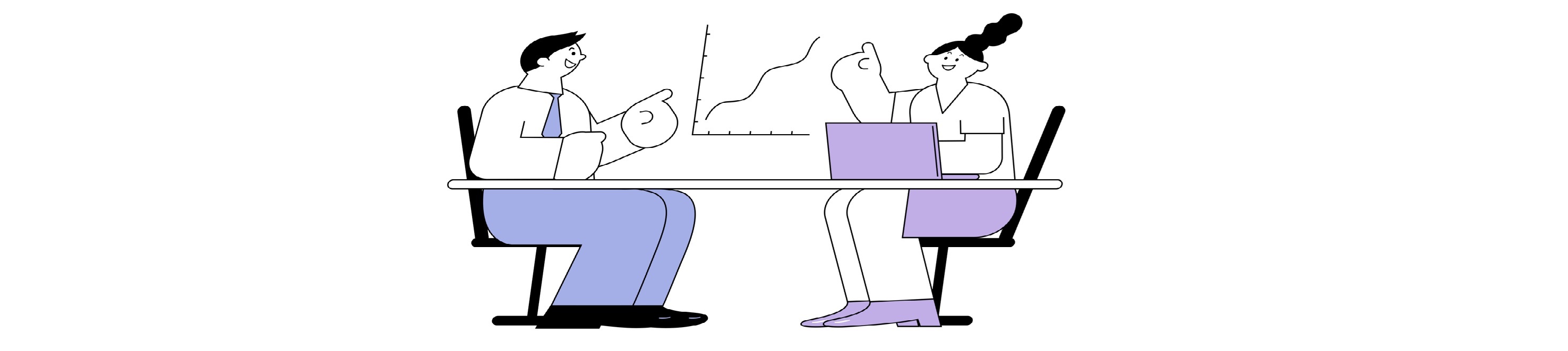 전문가들이 협업하여 경영 전략을 수립하는 모습